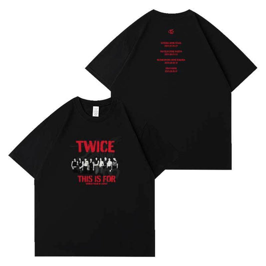 TWICE THIS IS FOR T-SHIRT AND CROPPED 100% COTTON
