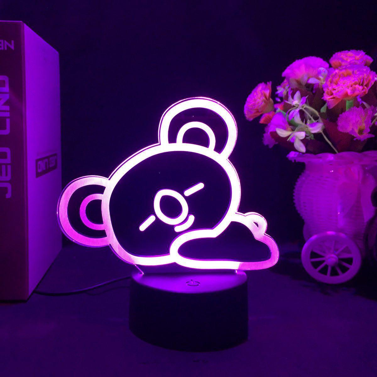 BT21 LAMP LED COLOR CHANGING LIGHT (16 COLORS) WITH REMOTE CONTROL