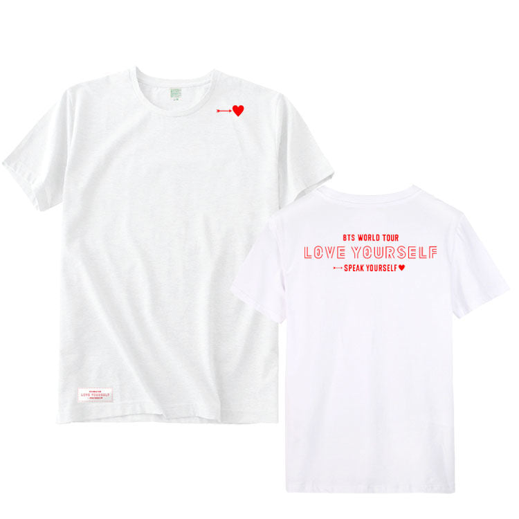 BTS WORLD TOUR L.Y SPEAK YOURSELF T-SHIRTS 100% COTTON