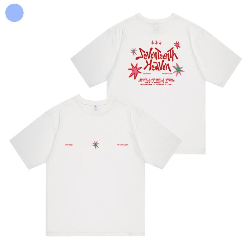 SEVENTEENTH MERCH HEAVEN T-SHIRT 100% COTTON (various colors)