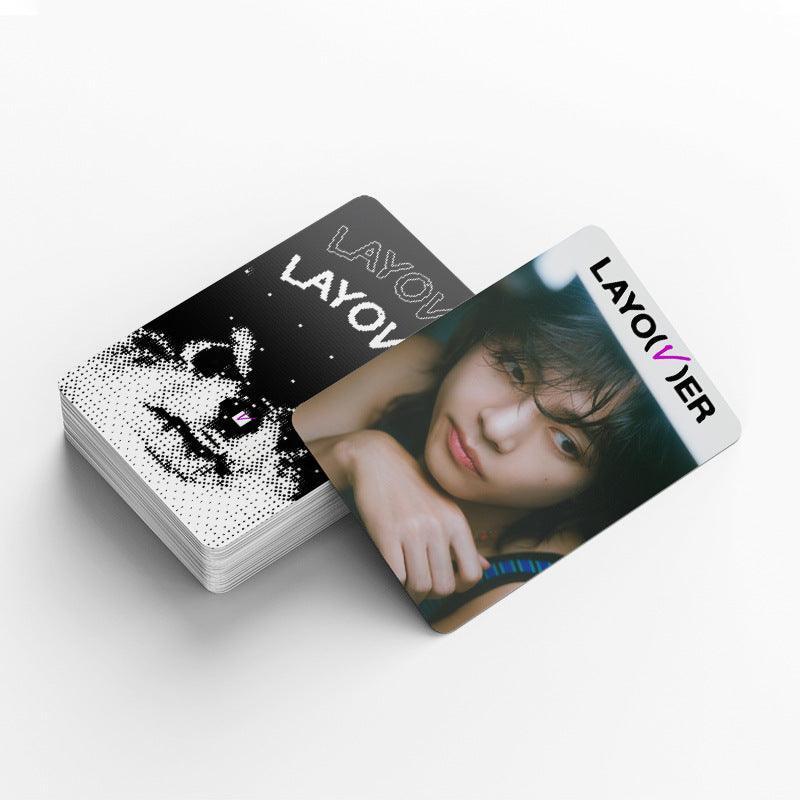 V LAYOVER PHOTOCARDS 92 PCS (60 PHOTOCARDS + 32 STICKERS)