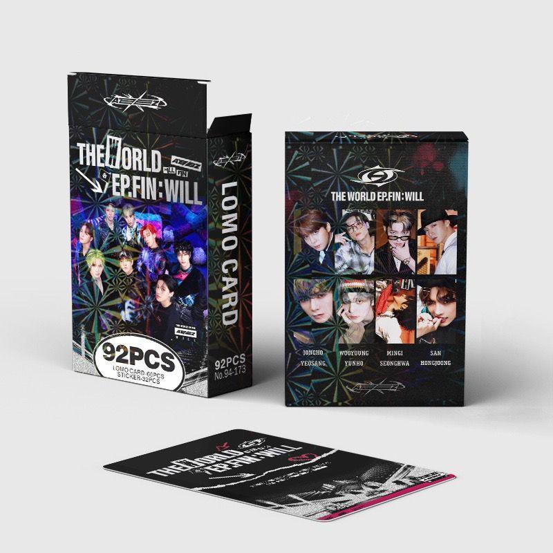 PHOTOCARDS ATEEZ 2024 TOWARDS THE LIGHTKITS 92 PCS (60 PHOTOCARDS + 32 STICKERS)