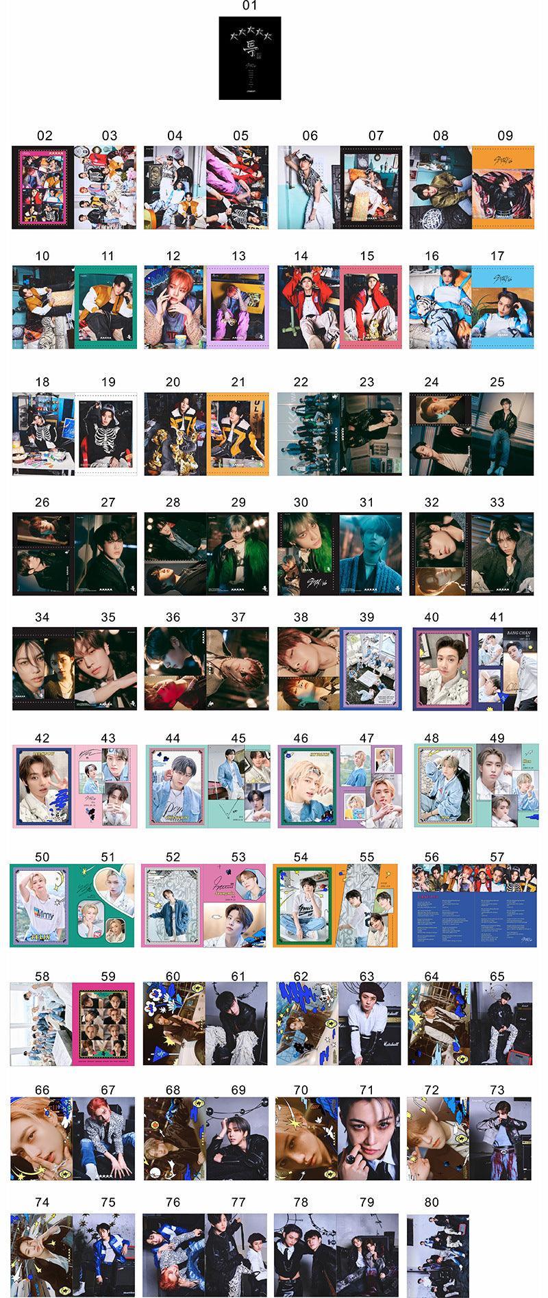 STRAY KIDS PHOTOBOOK 80 PCS (PHOTOBOOK+79 ITEMS) VARIOUS OPTIONS!✨
