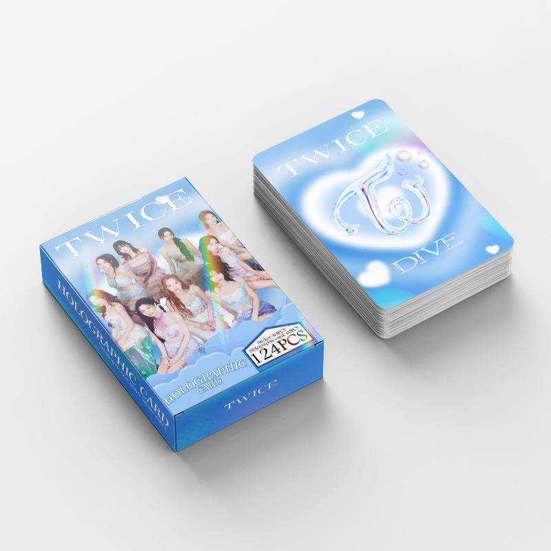TWICE DIVE KIT - 124 PCS (60 HOLOGRAPHIC PHOTOCARDS + 64 STICKERS)
