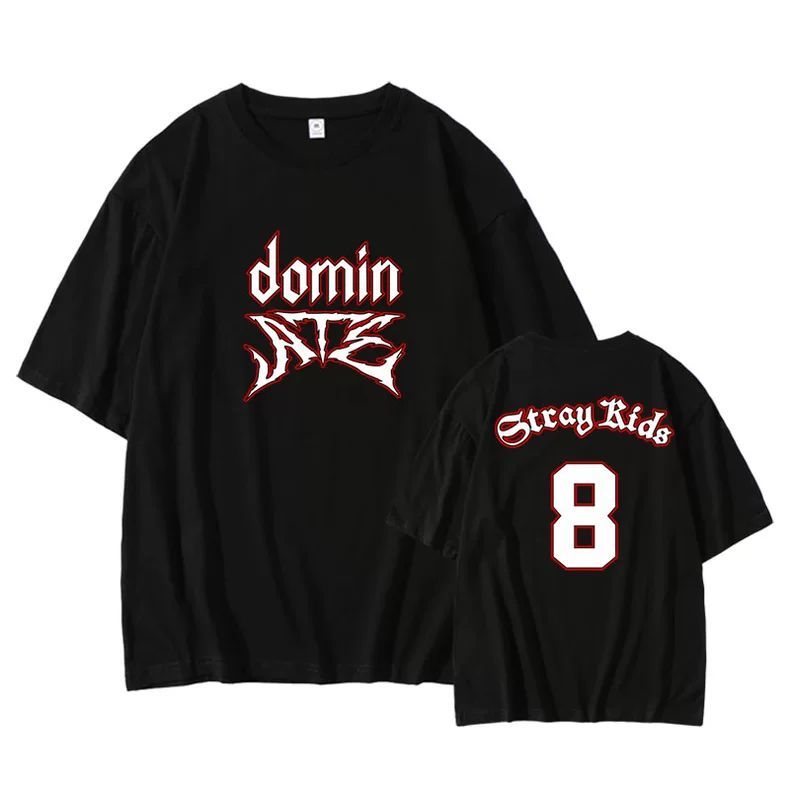 STRAY KIDS DOMIN ATE TOUR T-SHIRTS 100% COTTON