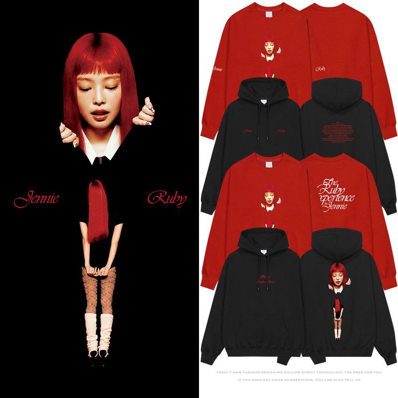 JENNIE (BLACKPINK) RUBY HOODIE
