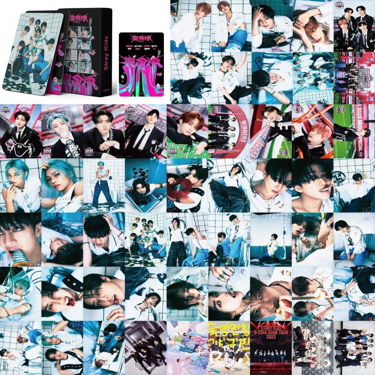 STRAY KIDS PHOTOCARDS DO IT, KARMA, ATE, HOP, GIANT, 5 STAR, MANIAC, MAXIDENT + VARIOUS OPTIONS!✨ (55 PCS)
