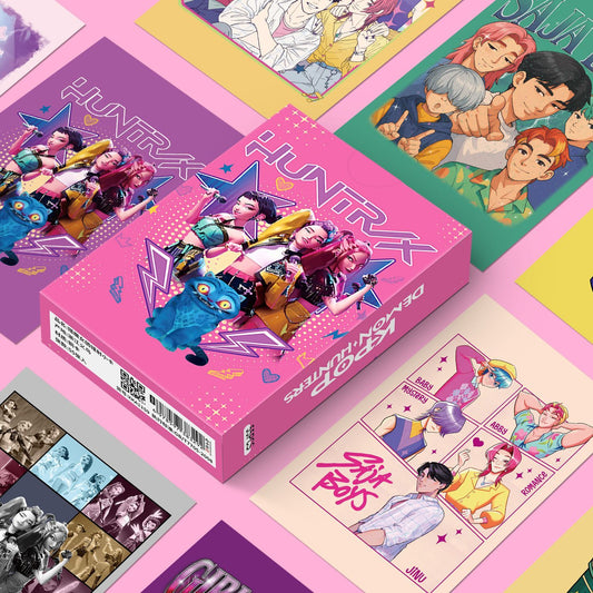 KPOP DEMON HUNTERS HUNTR/X SAJA BOYS PHOTOCARDS 55 PCS