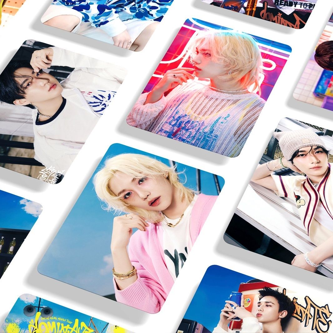 STRAY KIDS MERCH PHOTOCARDS 127 PCS DominATE CelebraATE (55 CARDS + 72 STICKERS)
