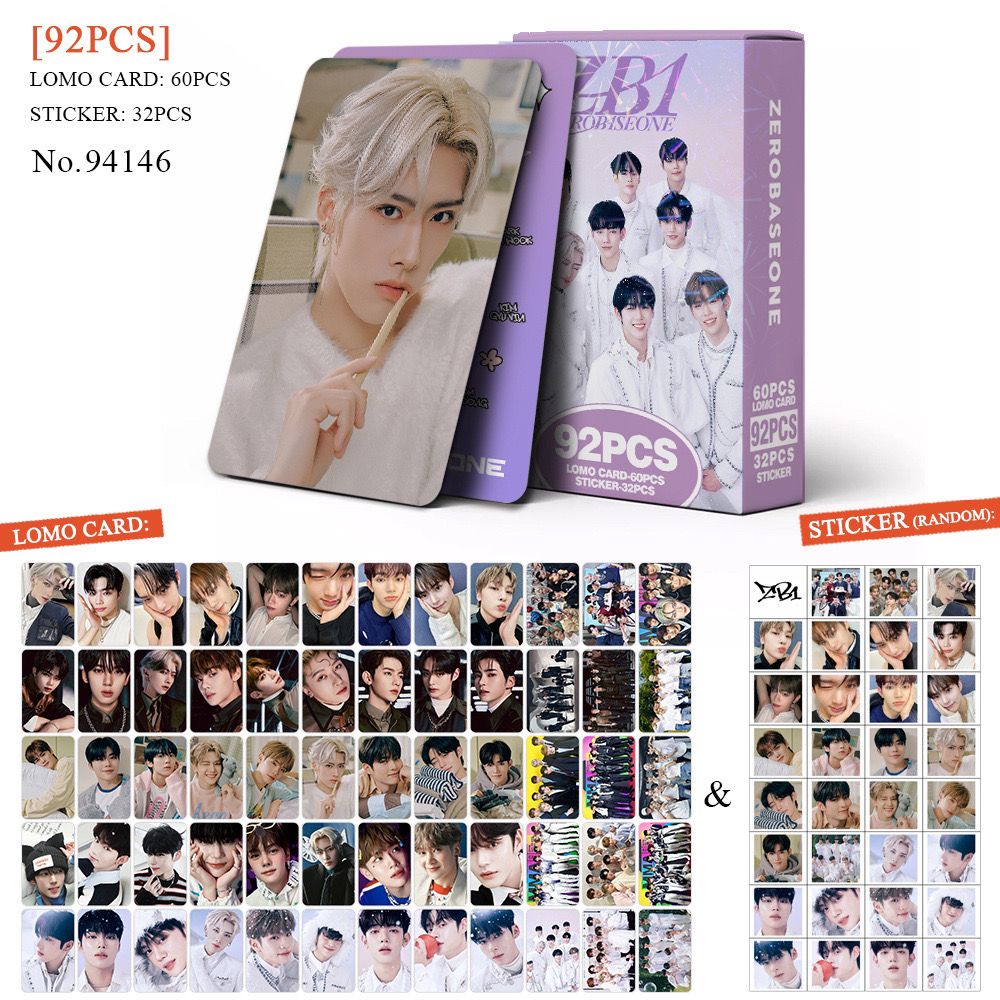 ZB1 ZEROBASEONE PHOTOCARDS + STICKERS 92 PCS