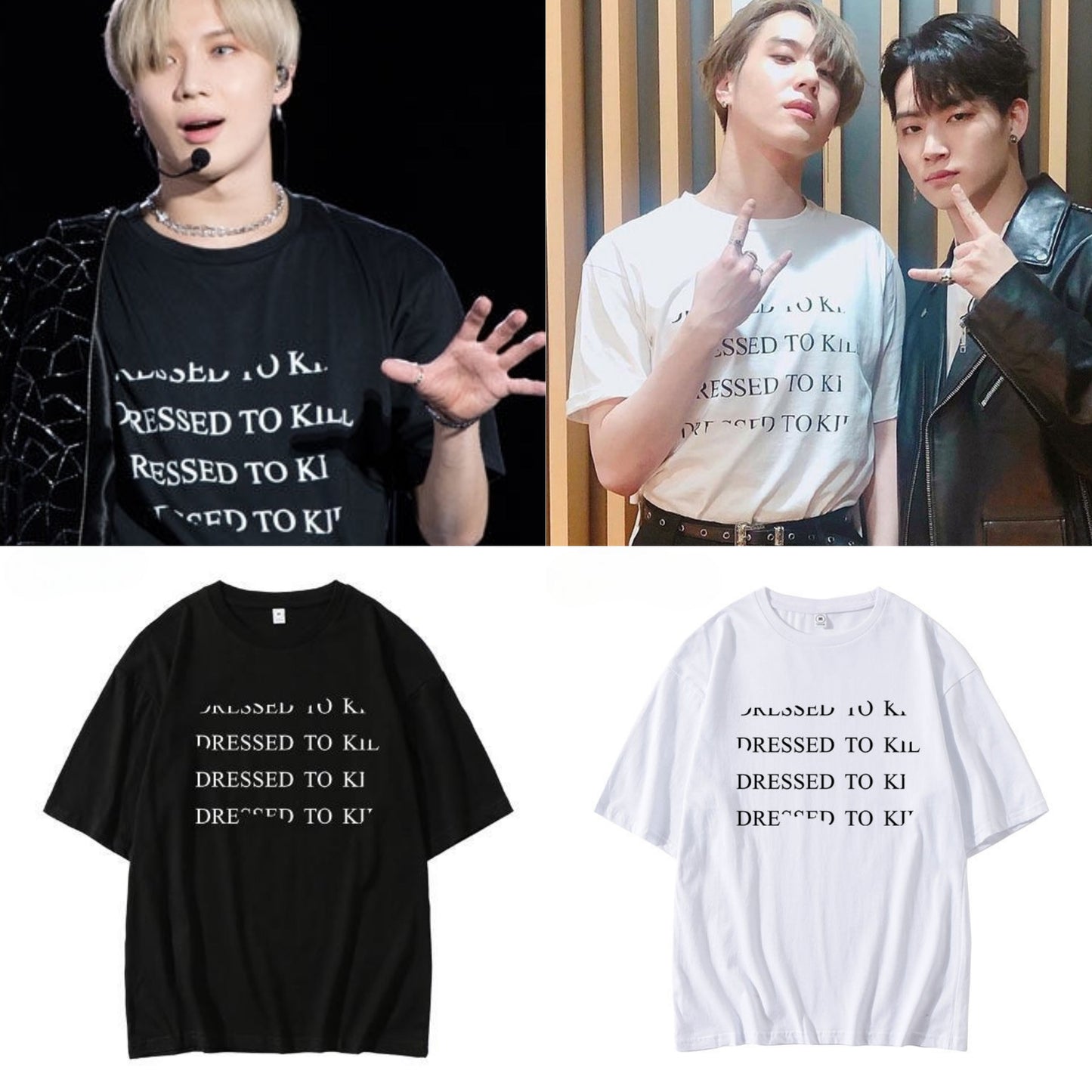 SHINEE "DRESSED TO KILL" T-SHIRT 100% COTTON