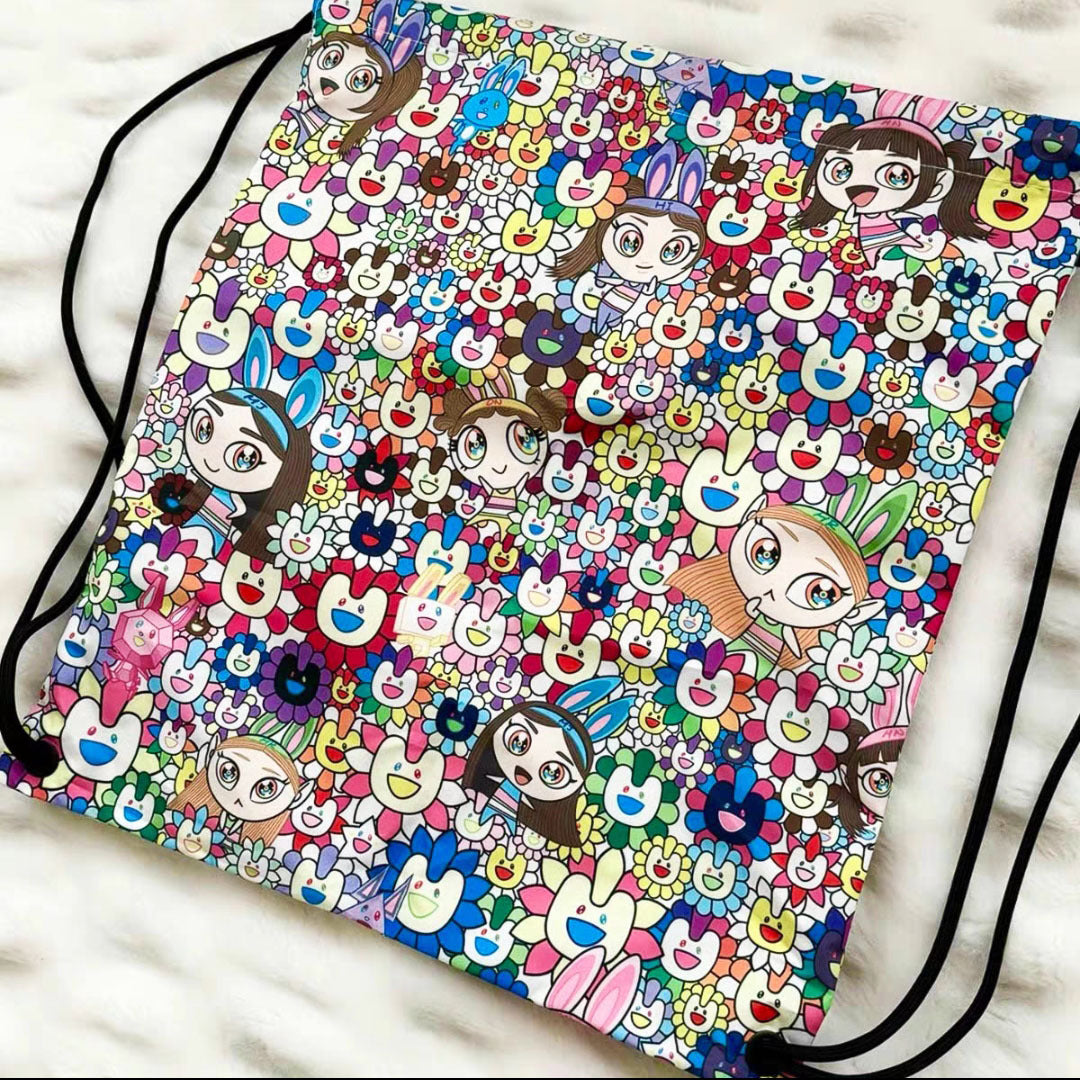 NJZ NEWJEANS DRAWSTRING BAG WITH CUSTON BOX AND ACCESSORIES