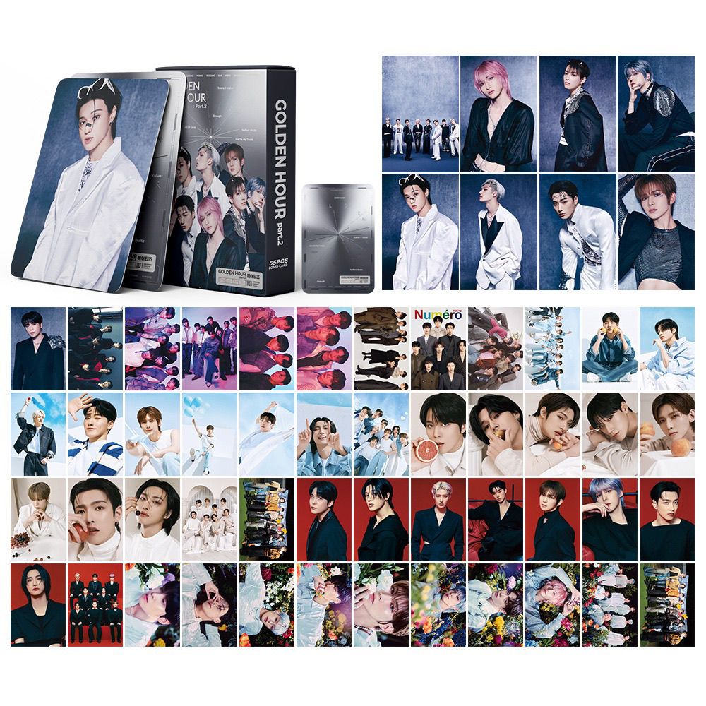 PHOTOCARDS ATEEZ 11th MINI ALBUM GOLDEN HOUR part.2 55 PCS